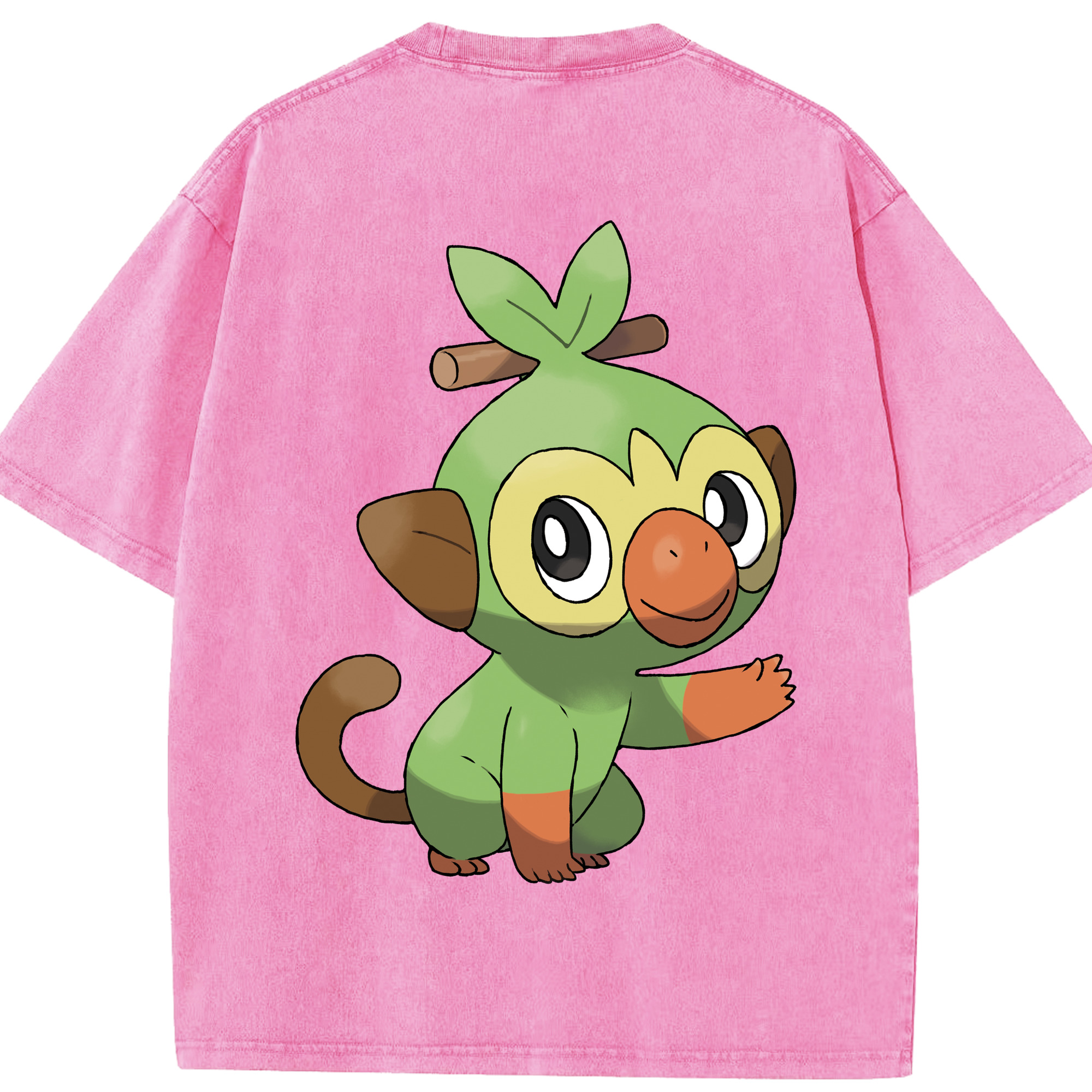 （画像用） ポケットモンスター Pokémon 綿100% ヴィンテージ風 半袖Tシャツ（背面プリント）